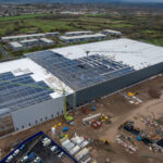 Aldi Cardiff distribution warehouse, drone photography by Aeroviews